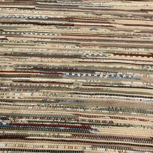 New Rag Rug Large 48” long in Earthy colors